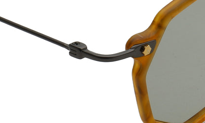 temple of retro geometric sunglasses