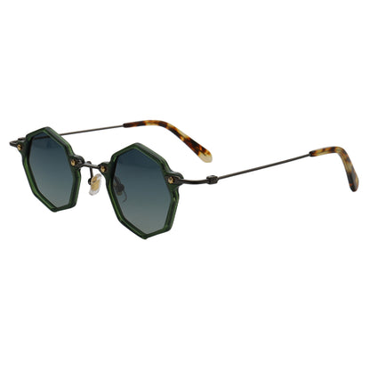 round green retro sunglasses polarized uv400