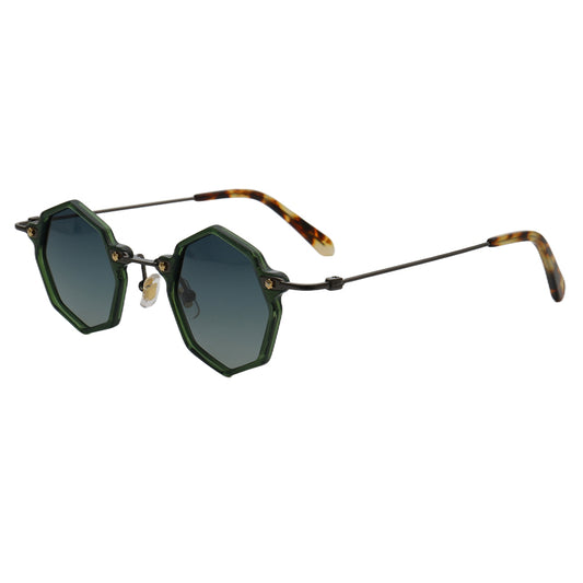 round green retro sunglasses polarized uv400