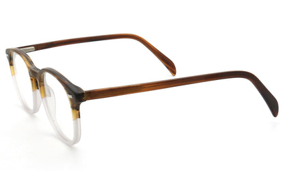 brown clear eyeglasses frames square