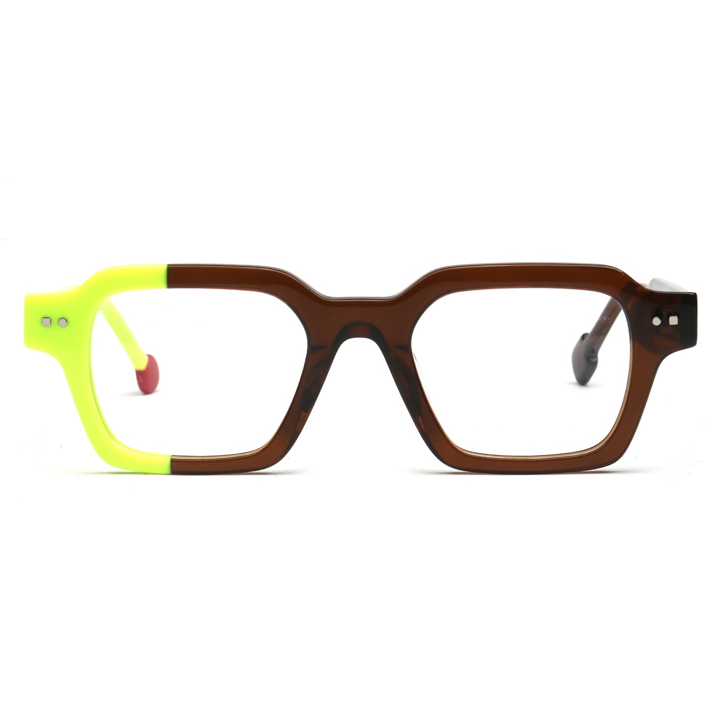Koa | Vintage Two-Tone Square Eyeglass Frames