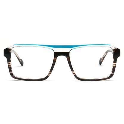 blue tortoise square glasses frames