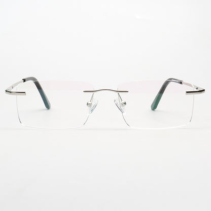Daniel | Rectangle Rimless Glasses Frames for Men