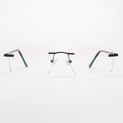 Thomas | Monturas rectangulares sin montura para gafas de negocios para hombre