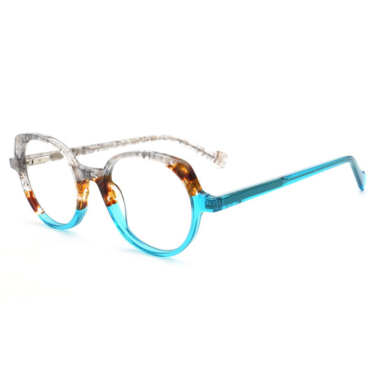 tortoise blue spectacles for women