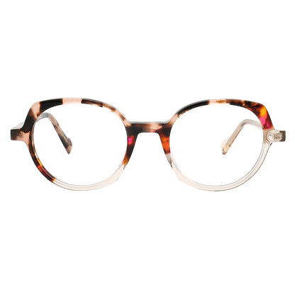 red peach tortoise glasses frames