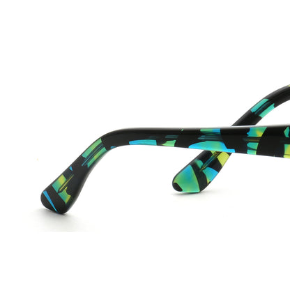 green temple of acetate women eyeglass frames