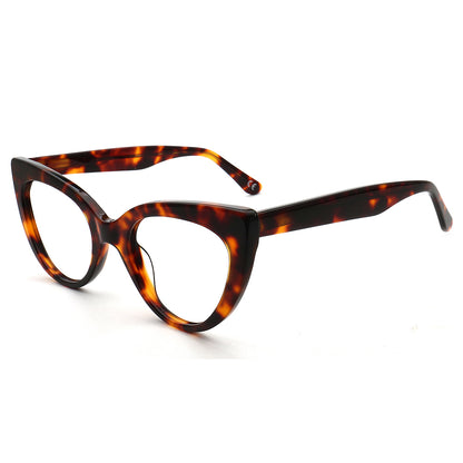 retro cat eye womens eyeglasses frames tortoise shell