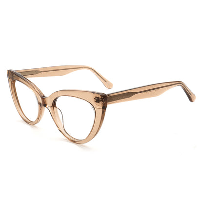 peach womens cat eye glasses frames
