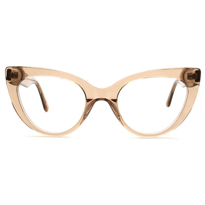 cat eye womens eyewear frames peach