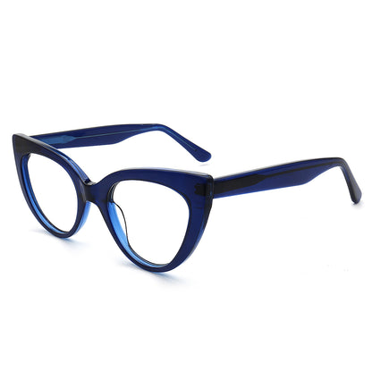 cat eye womens eyeglasses frames navy