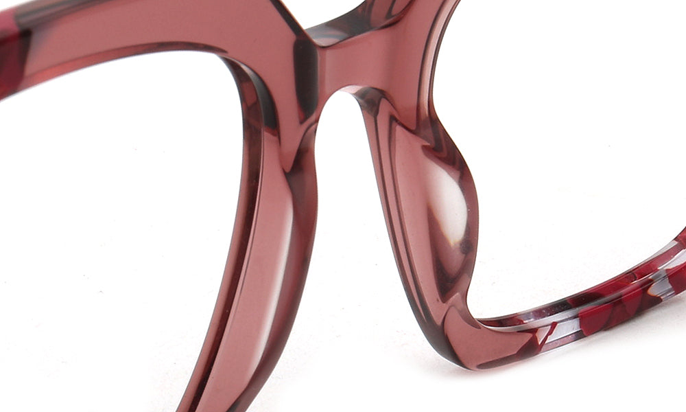 clear red nose pads of oversize frames