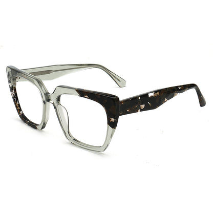 clear green tortoise women eyeglass frames oversize
