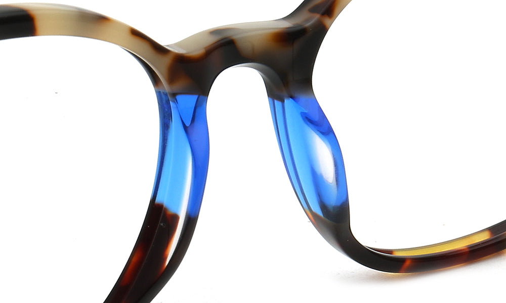 blue nose pads of women eyeglasses frames