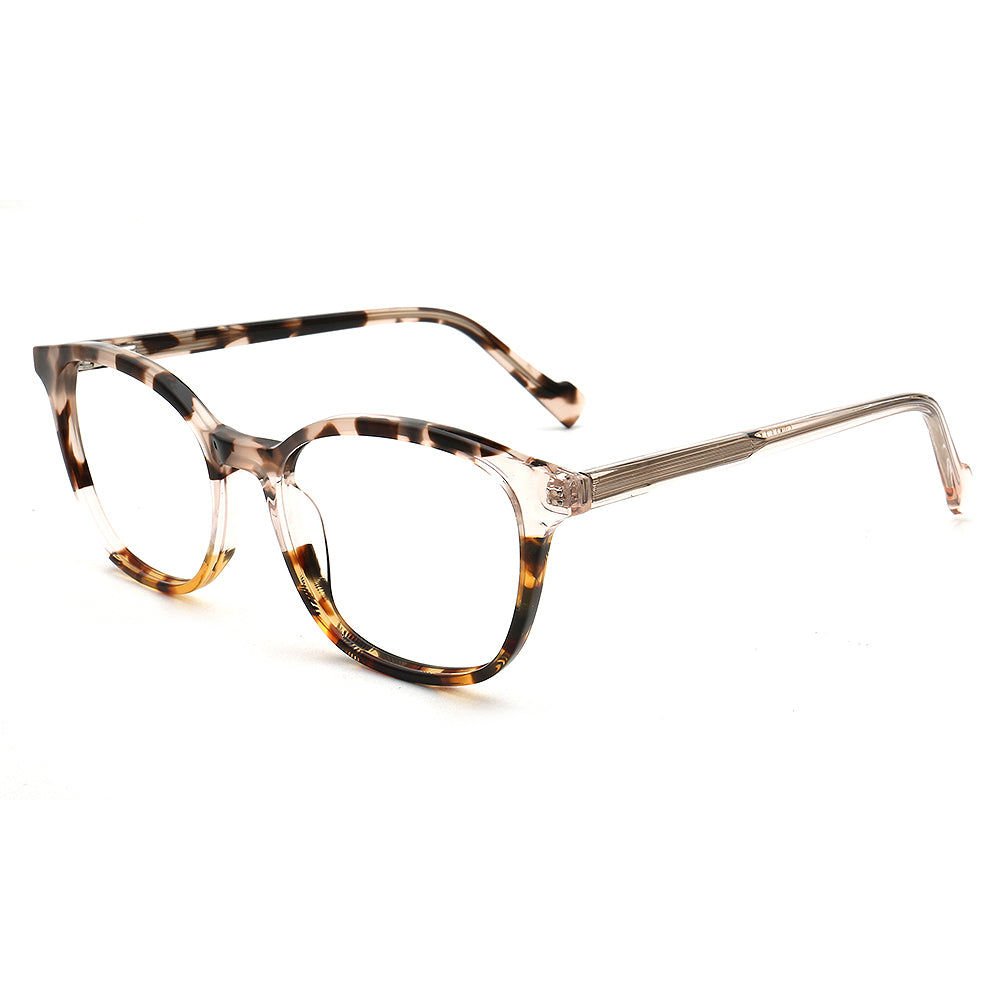 transparent peach glasses frames for women