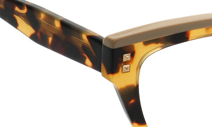 leopard print temple of cat eye spectacles