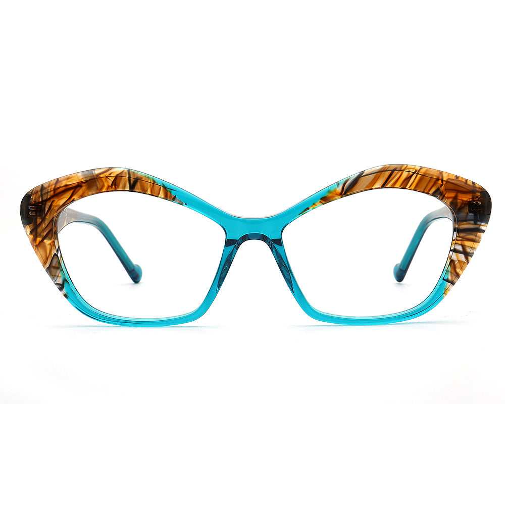 blue womens cat eye glasses frames