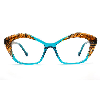 blue womens cat eye glasses frames