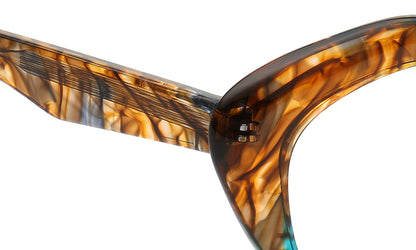 leopard print temple of women glasses frames