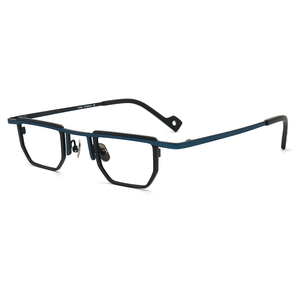 blue black titanium spectacles
