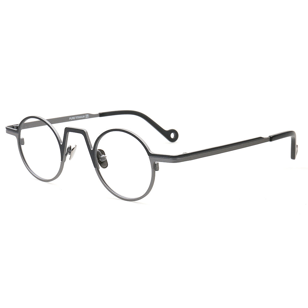 Nolita | Two Tone Round Titanium Mens Eyeglass Frames | Stylish Nerd Women Glasses Online