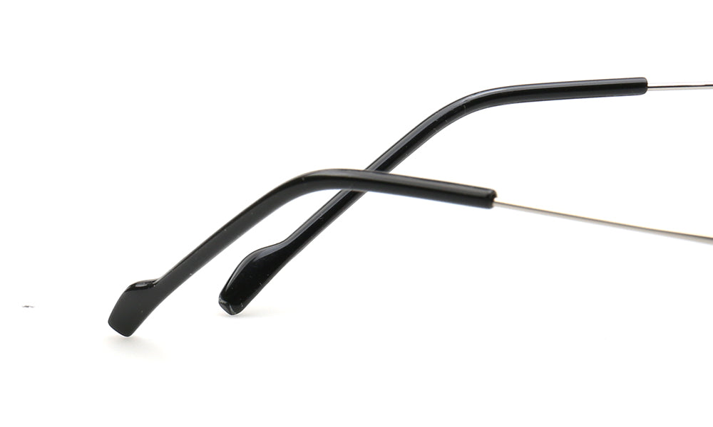 Coven | Rimless Octagon Polarized Sunglasses UV400 | Vintage Y2K Metal Frame