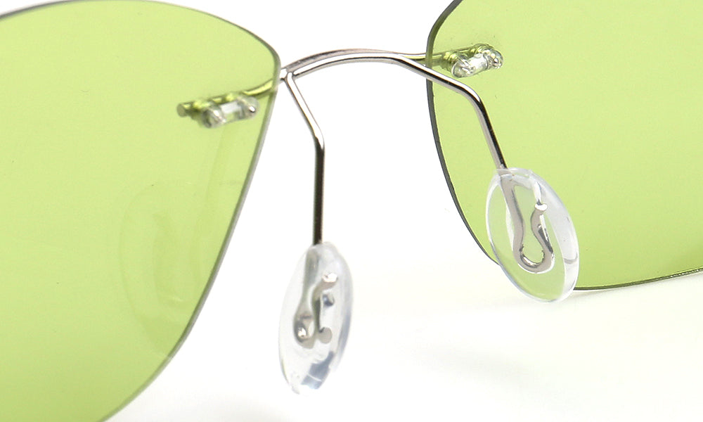 Mack | Vintage Irregular Polarized Rimless Sunglasses UV400