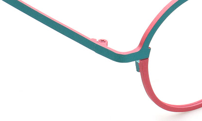 green eyeglass frames temple 