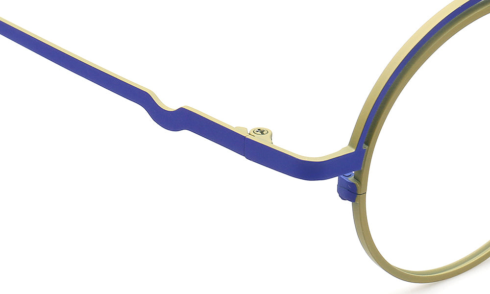 two tone temple of titanium eyeglass frames