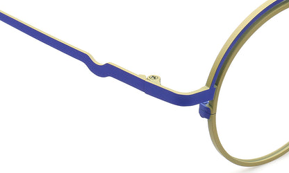 two tone temple of titanium eyeglass frames