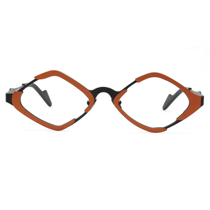 orange fashionable eyeglasses frames for women