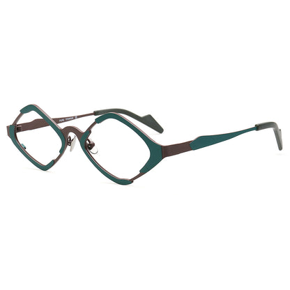 diamond shape men titanium eyewear frames