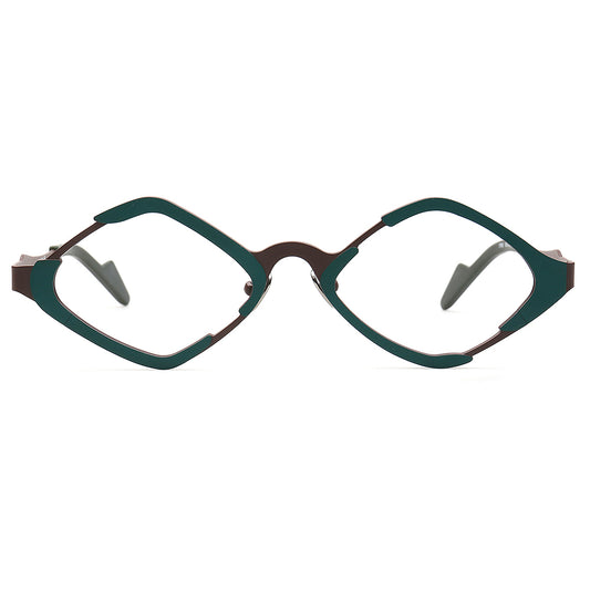 green stylish eyeglass frames for men