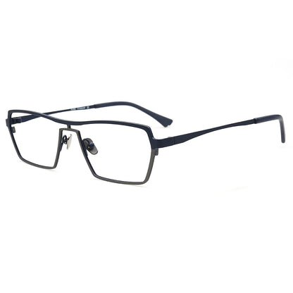 navy grey pilot glasses frames for men