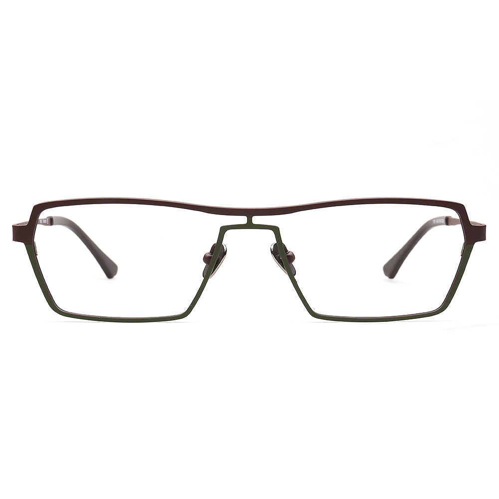 green stylish pilot glasses frames men