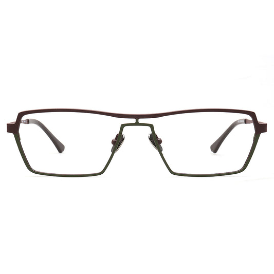 green stylish pilot glasses frames men