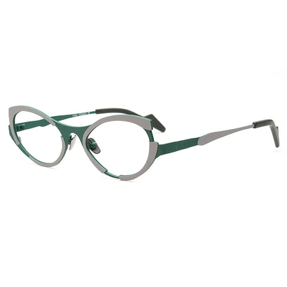 green grey cat eye eyewear for women