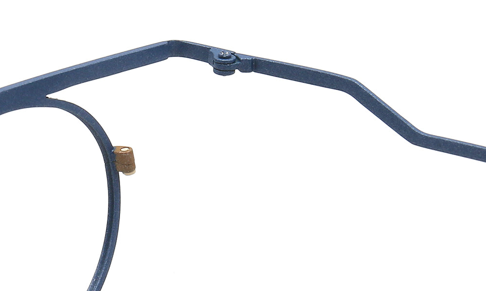 thin temple of titanium spectacles