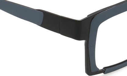 temple of two tone titanium eyeglasses frames 