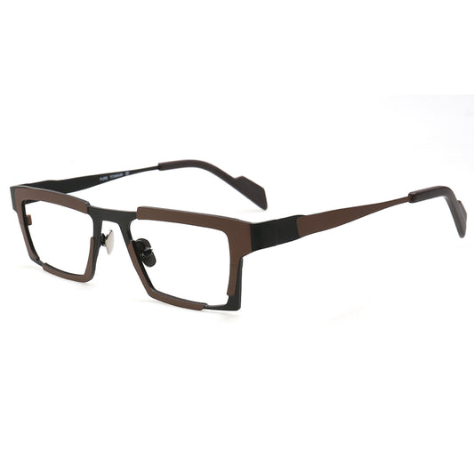 modern mens rectangle titanium glasses frames