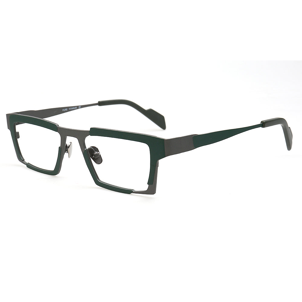 business men glasses frames titanium retro