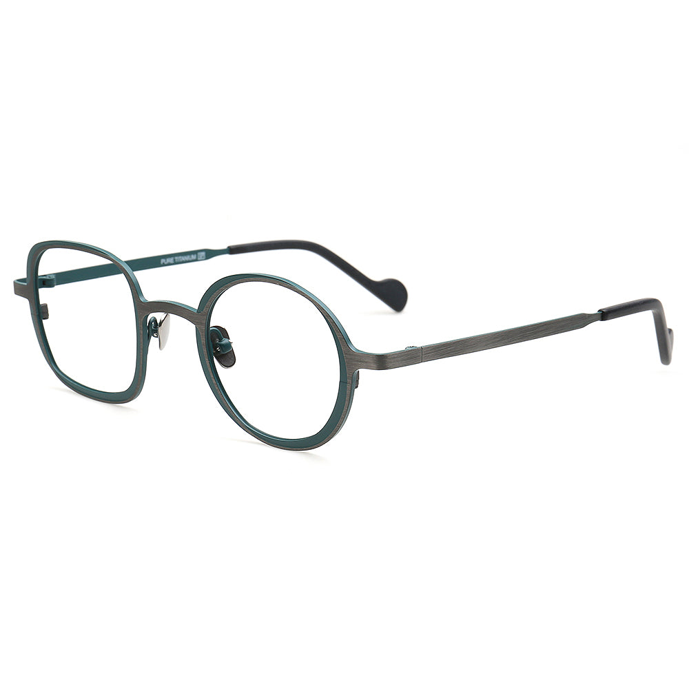 mismatch titanium glasses frames for men