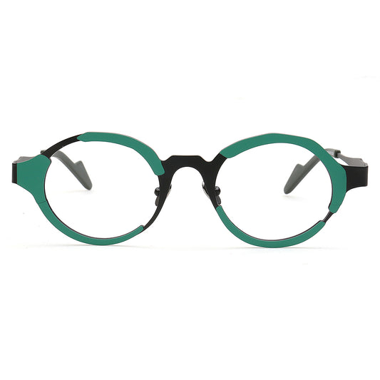 green round titanium spectacles