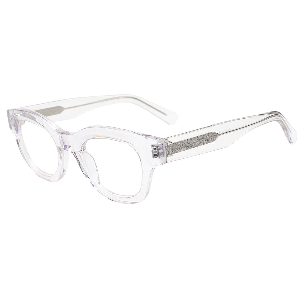 square crystal spectacles retro