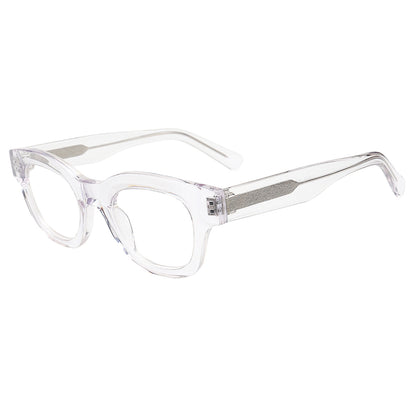 square crystal spectacles retro