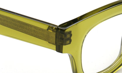 olive temple of acetate square spectacles