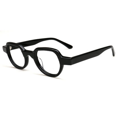 mens black retro glasses frames geometric 