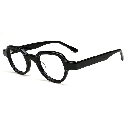 mens black retro glasses frames geometric 