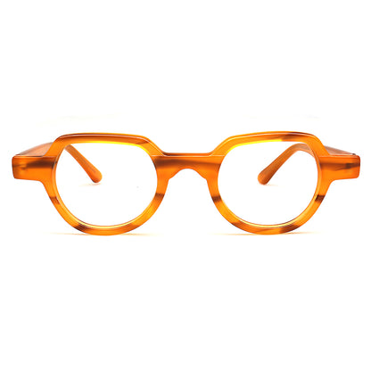 geometric old school eyeglass frames men leopard print