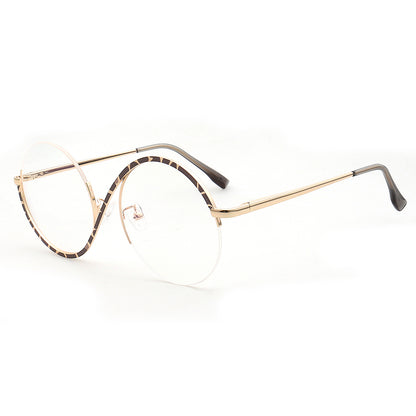 brown glasses frames for women half rim